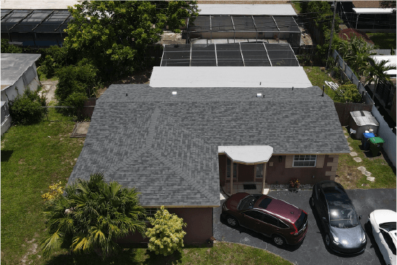 House parking lot roof