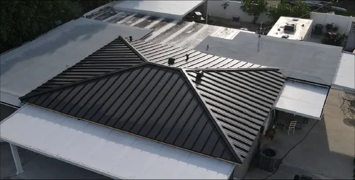 Modern dark roof