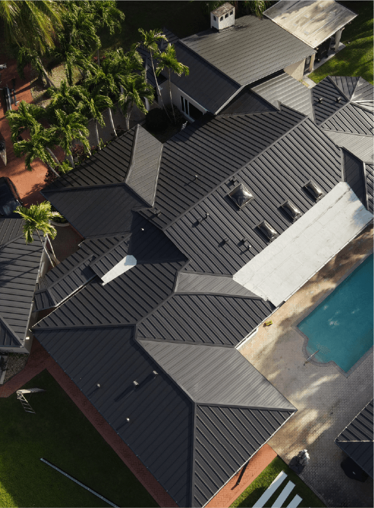 Modern dark roof